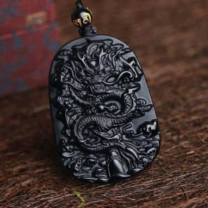 Mặt rồng đá obsidian