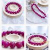 Vòng tay ruby hồng 10mm Vòng tay ruby hồng 10mm